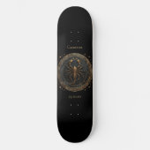 Astrologie Skateboard met Schorpioen Symbool (Voorkant)