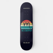 Astrologie Skateboard met Schorpioen Symbool (Voorkant)