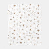 Astrologie Sterpatroon Fleece Deken (Voorkant)