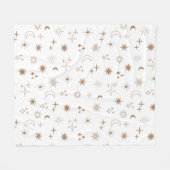 Astrologie Sterpatroon Fleece Deken (Voorkant (Horizontaal))