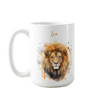 Astrologie sterrenbeeld van Leo in de waterverf