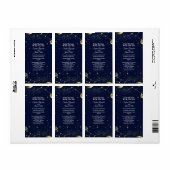 Astrologie & Sterrennacht Thema | hemelse bruiloft Etiket (Full Sheet)