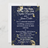 Astrologie & Sterrennacht Thema | hemelse bruiloft Kaart (Voorkant)