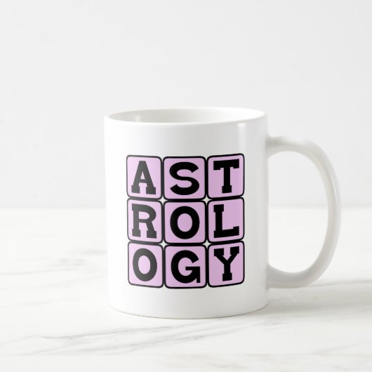 Astrologie, studie van de sterrenbeelden koffiemok (Rechts)