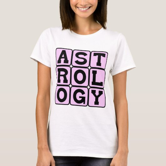 Astrologie, studie van de sterrenbeelden t-shirt (Voorkant)
