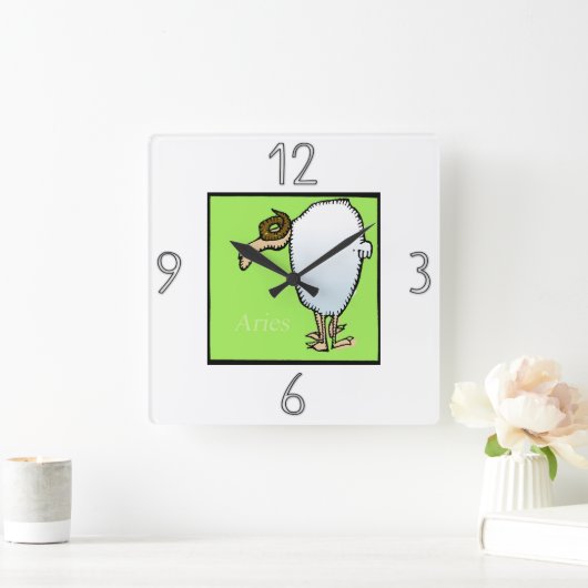 Astrologie Tandartsjaal Aries wandklok (Huis)
