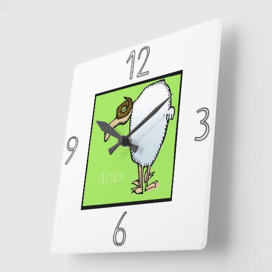 Astrologie Tandartsjaal Aries wandklok (Hoek)