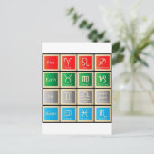 Astrologie tekenen van geboorte tekenen zodiabetis briefkaart (Staand voorkant)