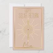 Astrologie thema Verjaardag Kaart (Voorkant)