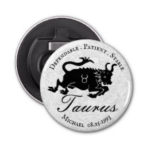 Astrologie Traits Zodiac Taurus Black White
