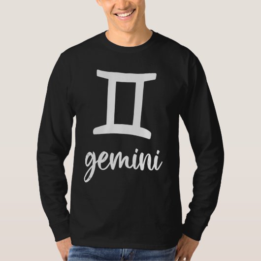 Astrologie Tweelingen Dierenriem T-shirt (Voorkant)
