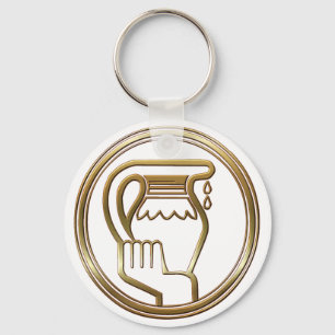 Astrologie van de goudwaterdierentuin van de diere sleutelhanger