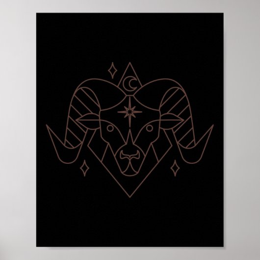 Astrologie van de kerstdierentuin poster (Voorkant)