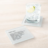 Astrologie van de Zodiab Capricorn Glazen Onderzetter (Schuin)