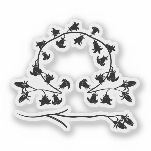 astrologie van Floral Libra Sticker (Voorkant)