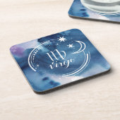 Astrologie waterverf - Virgo Bier Onderzetter (Linkerzijde)