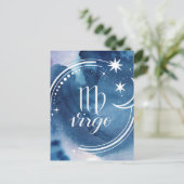 Astrologie waterverf - Virgo Briefkaart (Staand voorkant)