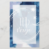 Astrologie waterverf - Virgo Briefpapier (Voorkant)