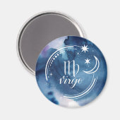 Astrologie waterverf - Virgo Magneet (Voorkant / Achterkant)