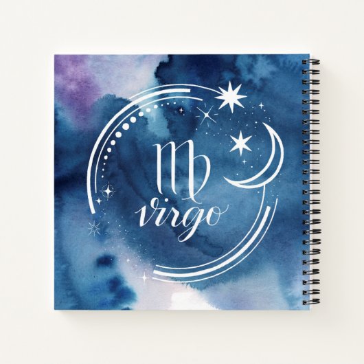 Astrologie waterverf - Virgo Notitieboek (Achterkant)