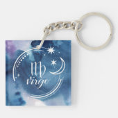 Astrologie waterverf - Virgo Sleutelhanger (Achterkant)