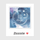 Astrologie waterverf - Virgo Sticker (Vel)