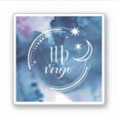Astrologie waterverf - Virgo Sticker (Voorkant)