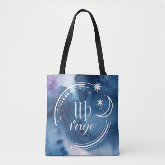 Astrologie waterverf - Virgo Tote Bag (Voorkant)