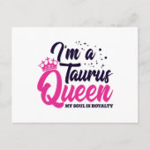 Astrologie Zodiac April & Mei Verjaardag Stier Kon Briefkaart (Voorkant)