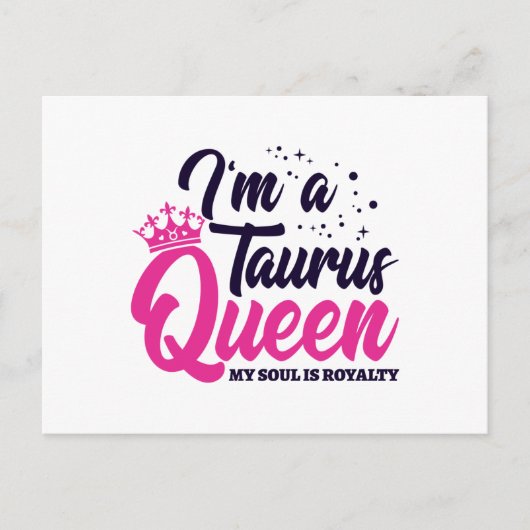 Astrologie Zodiac April & Mei Verjaardag Stier Kon Briefkaart (Voorkant)