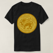 Astrologie Zodiac Badge Leo Tshirt (Design voorkant)