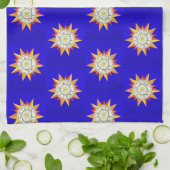 Astrologie Zodiac Blue Kitchen Hand Towel Theedoek (Gevouwen)