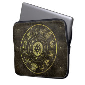  astrologie Zodiac en Cobweb magisch Laptop Sleeve (Voorkant Links)