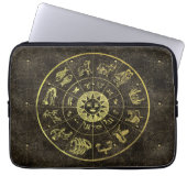  astrologie Zodiac en Cobweb magisch Laptop Sleeve (Voorkant)