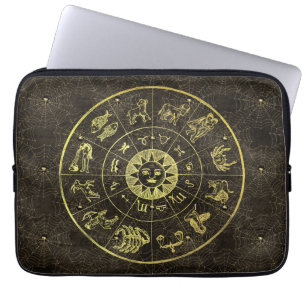  astrologie Zodiac en Cobweb magisch Laptop Sleeve