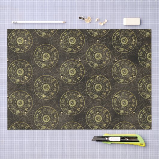 astrologie Zodiac en Cobweb magisch Tissuepapier (Craft)