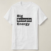 Astrologie zodiac scorpio verjaardag t-shirt (Design voorkant)
