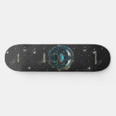 Astrologie Zodiac Teken Kanker Gepersonaliseerd Persoonlijk Skateboard (Horizontaal)