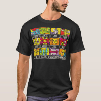 Astrologie Zodiac tekenen datums  stijl Esthet T-shirt