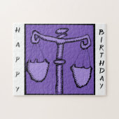 Astrologie Zodiac Weegtekening Birthday Puzzle Legpuzzel (Horizontaal)