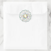 Astrologie Zodiac Wheel sticker + cadeau (Tas)