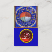 ASTROLOGIE, ZODIACALE SIGNS, VIER ELEMENTEN Astrol Visitekaartje (Achterkant)