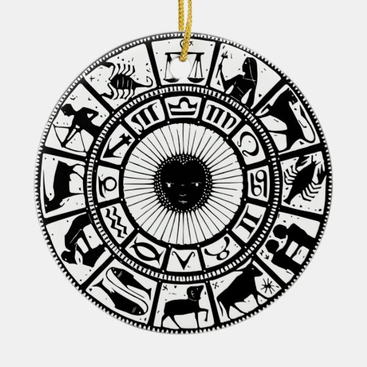  Astrologie Zodiawiel Keramisch Ornament (Voorkant)