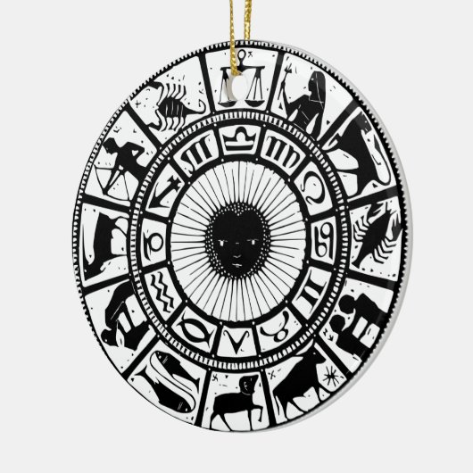  Astrologie Zodiawiel Keramisch Ornament (Links)