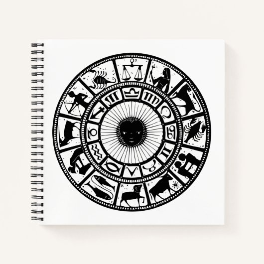 Astrologie Zodiawiel Notitieboek (Voorkant)