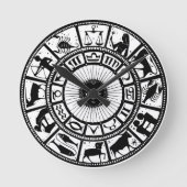 Astrologie Zodiawiel Ronde Klok (Voorkant)