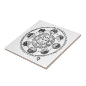  Astrologie Zodiawiel Tegeltje (Zijkant)