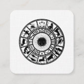  Astrologie Zodiawiel Vierkante Visitekaartje (Voorkant)