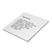 Astrologie zwart wit tegeltje (Zijkant)