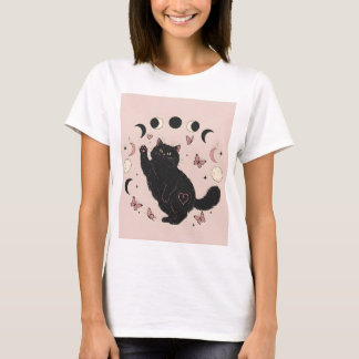 Astrologie Zwarte Kat Tshirts voor dames